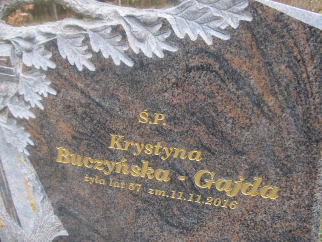 Natalia Buczyńska Gajda 1989 Zawiercie - Grobonet - Wyszukiwarka osób pochowanych