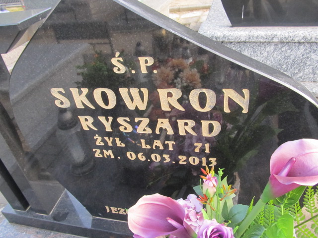 Ryszard Skowron 1947 Zawiercie - Grobonet - Wyszukiwarka osób pochowanych