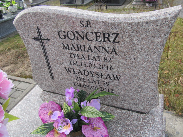 Marianna Goncerz 1933 Zawiercie - Grobonet - Wyszukiwarka osób pochowanych