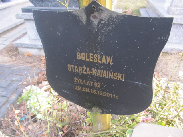 Bolesław Starża Kamiński 1949 Zawiercie - Grobonet - Wyszukiwarka osób pochowanych