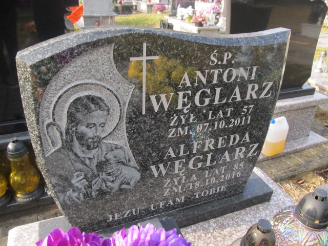 Alfreda Węglarz 1930 Zawiercie - Grobonet - Wyszukiwarka osób pochowanych